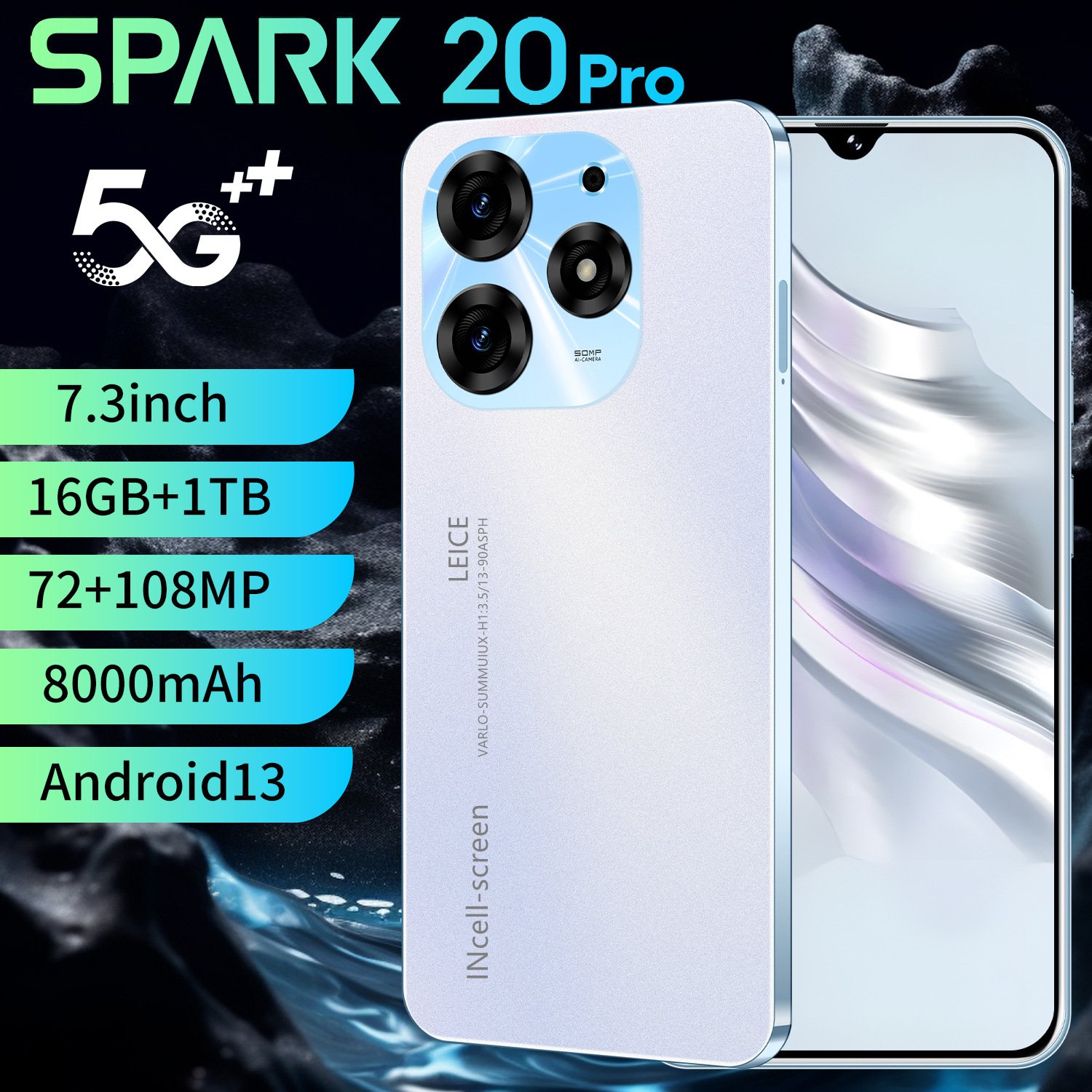 New 20 Pro Android Phone with Large Display 3G 4G 5G High Performance Top Choice for Smartphones